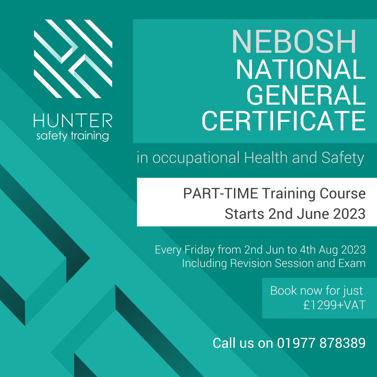 hunter_safety's tweet photo. Relevant to every workplace, the NEBOSH National General Certificate is ideal for managers, supervisors and anybody with health and safety management responsibilities. It’s also perfect for those embarking on a health and safety career.
 
Book Now Call: 01977 878389 https://t.co/sLZI48iKfv