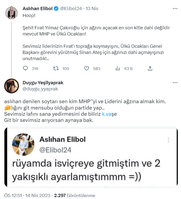 Hoop <a href="/Elibol24/">Aslıhan Elibol</a> seni unuttum mu sandın? 
Hayırdır sesin soluğun çıkmıyor ne iş 😂
