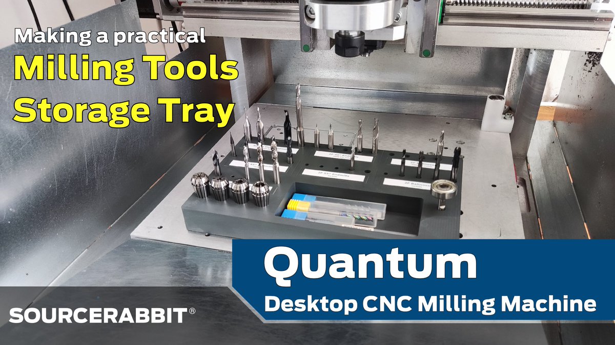 source_rabbit's tweet photo. We just used Quantum, our high speed desktop CNC mill, to build this cool milling tools storage tray out of PVC.

Follow the link below and watch the video:
https://t.co/Vjd7AbUp7x

#cnc #sourcerabbit #tools #organizerbox https://t.co/gN2CfimdqL