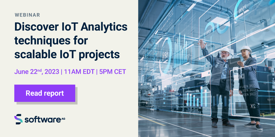 RT SoftwareAG "Join us on June 22nd for Part 3 of our "Enterprise Grade IoT" webinar series on “IoT Analytics”. Discover the latest techniques for successful and scalable IoT projects. Register now: bit.ly/3LphJxH 

#IoT #IoTAnalytics #Cumuloci… "