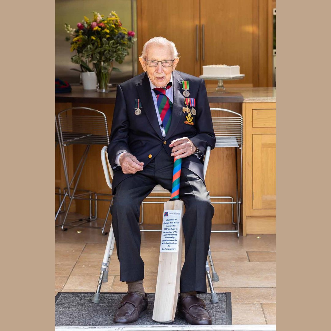 It's been 3 years since Captain Sir Tom Moore was made an honorary member of the Lord’s Taverners in recognition of his heroic efforts raising money for NHS Charities. He was a huge Cricket fan, and this was a huge honour for him, one that he was extremely proud of 🏏✨