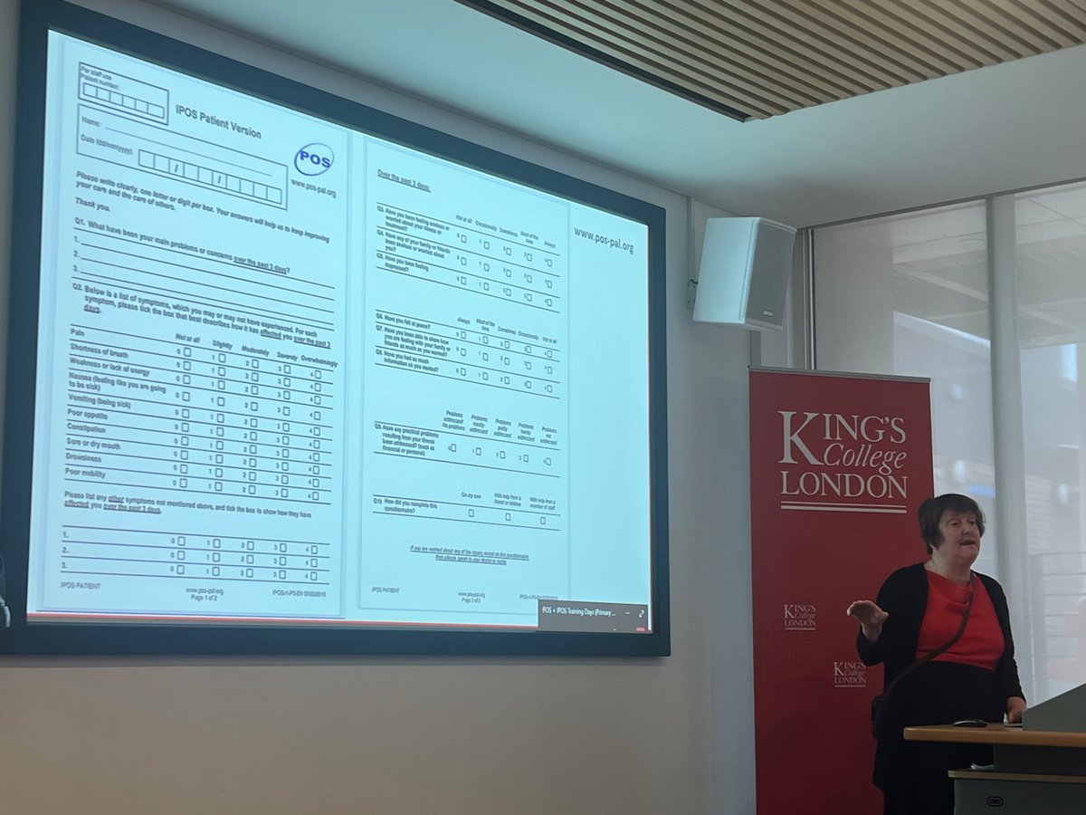 RichardHarding (@rhardingcsi) on Twitter photo Next in our <a href="/CSI_KCL/">Cicely Saunders Institute at King's</a> and @wolfsonpallcare POS & IPOS days we have <a href="/DrFlissMurtagh/">Fliss Murtagh</a> reviewing the evidence underpinning POS & IPOS Next in our <a href="/CSI_KCL/">Cicely Saunders Institute at King's</a> and @wolfsonpallcare POS & IPOS days we have <a href="/DrFlissMurtagh/">Fliss Murtagh</a> reviewing the evidence underpinning POS & IPOS