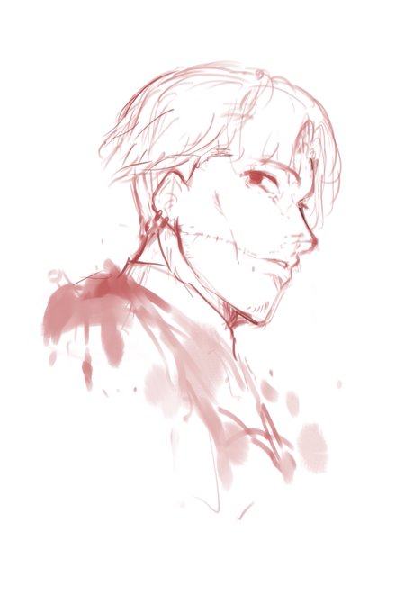 なんとなく描いたイケおじ(岸辺)