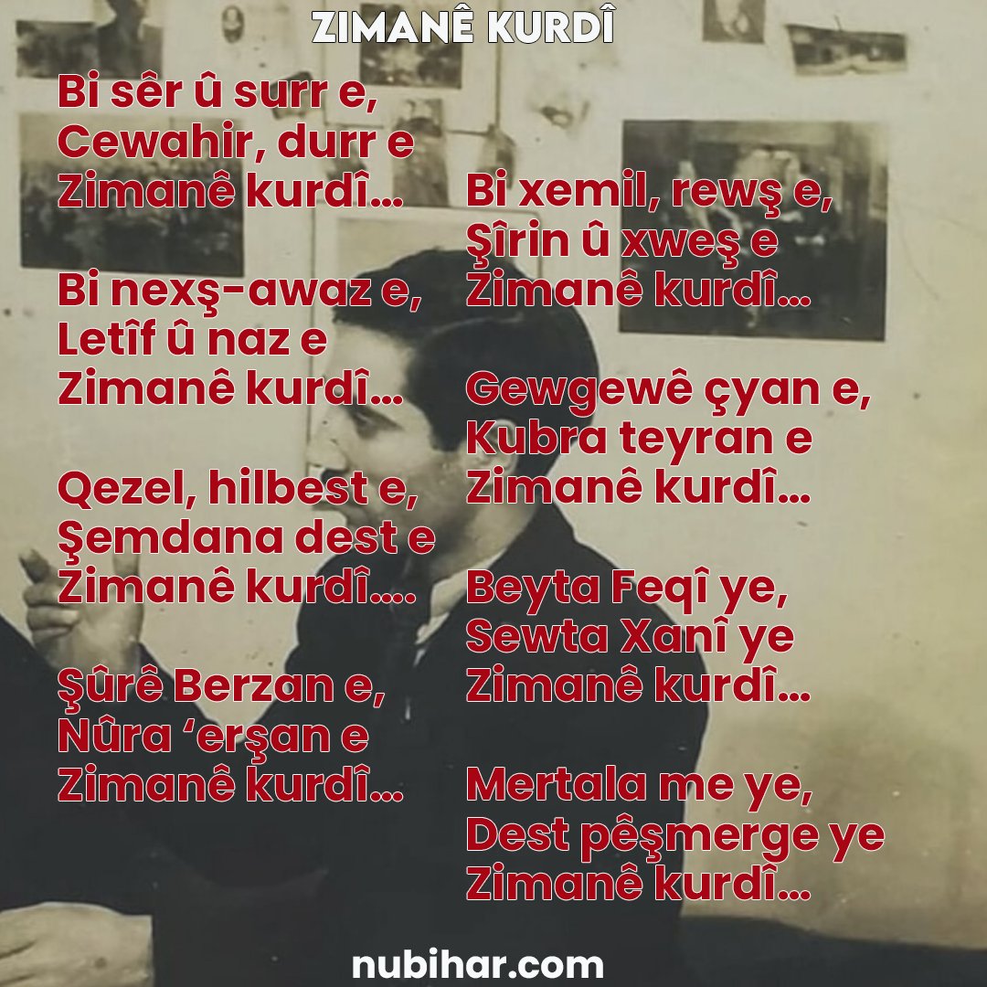 nubihar's tweet photo. Cejna zimanê Kurdî pîroz be!  

#cejnazimanêkurdî 
#cejnazimanêkurdîpîrozbe https://t.co/F0TDepdCGQ