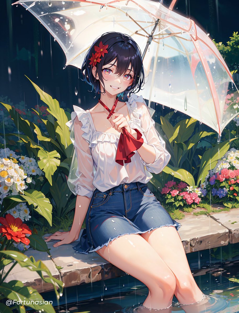 Fortunasian's tweet photo. Rainy day 💦 ☔️
- ⌲ Follow and repost if you love my works   
- ⌲ Pictures are mine 
✩User ID:@Fortunasian
#AIart #AIイラスト #AI術師さんと繋がりたい https://t.co/bImKwegp61