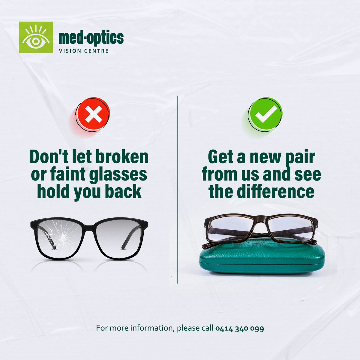 medopticsltd's tweet photo. Keep your eye health a top priority!
Don't put off replacing your glasses any longer. It's time to see clearly again.
Visit any of our branches near you for assistance.
#20yearsofEyeHealthCare
#MedOptics@20
#cherishthegiftofsight https://t.co/zRL8zOT36J
