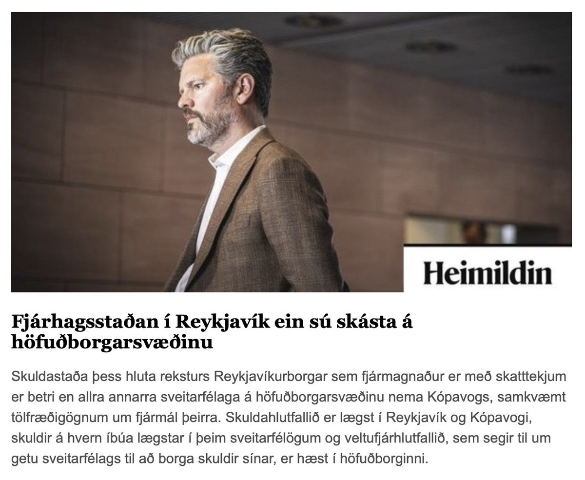 Bíddu nú? Þetta er ekki alveg að harmónera við umræðu sveitarstjórnarfulltrúa <a href="/sjalfstaedis/">Sjálfstæðisflokkurinn</a>, sem eru í meirihluta í öllum hinum sveitarfélögunum á höfuðborgarsvæðinu 🥴

heimildin.is/grein/17696/fj…

#stjórnmál