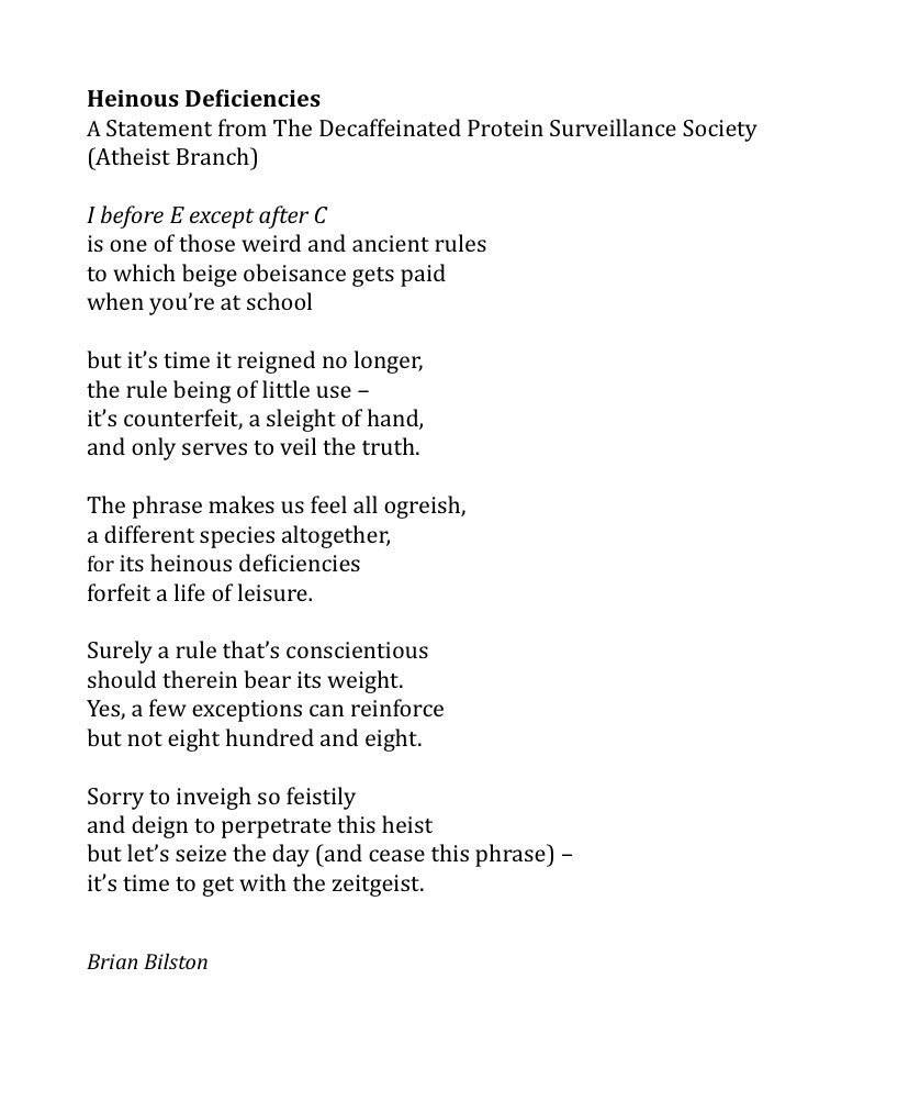 Brian Bilston On Twitter Here s A Poem About The I Before E Except brian-bilston-on-twitter-here-s-a-poem-about-the-i-before-e-except