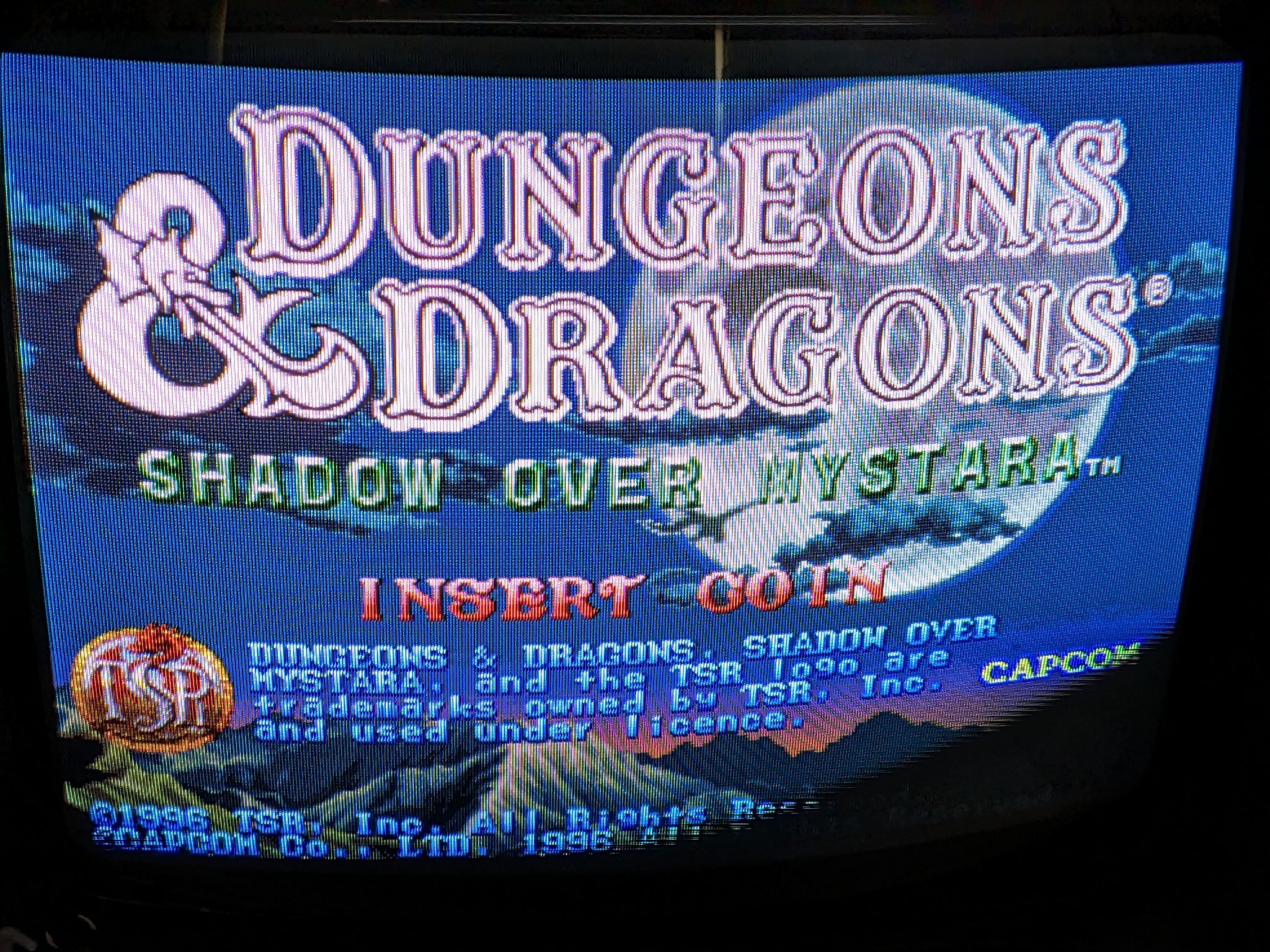 アーケード　CPシステムII　(CPS-2)用基板　ダンジョンズ＆ドラゴンズ シャドーオーバーミスタラ [インスト・説明書付] (状態：説明書・インスト状態難) CPS2 Street Fighter Zeroのアーケード基板を洗浄してからcpics2