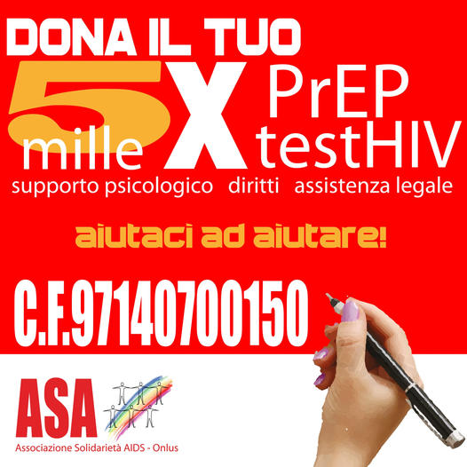 AsaOnlus's tweet photo. 5×1000 in favore di ASA
Dona il tuo 5x1000 per i progetti e le attività di ASA .
#5x1000 #aiutaciadaiutare https://t.co/BKcg3z7XJ1