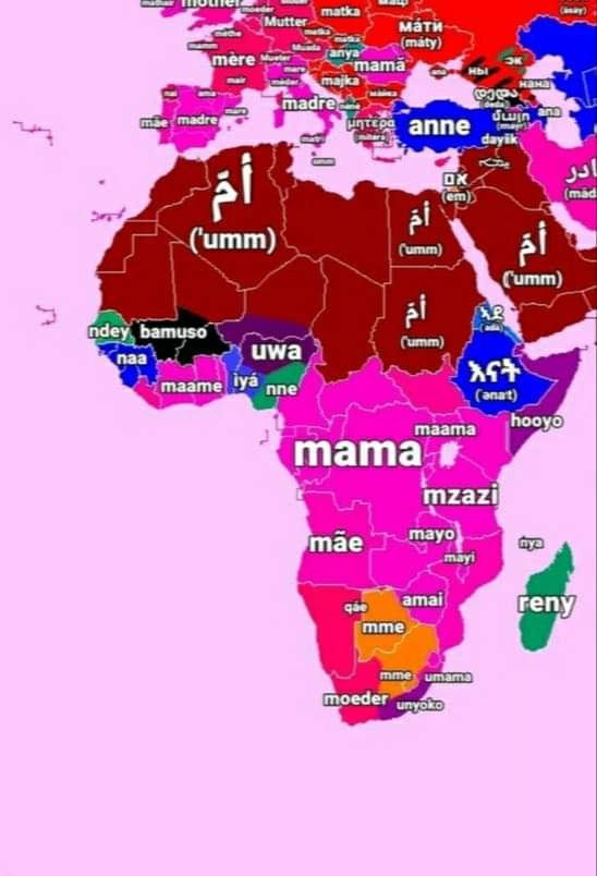 African_UA's tweet image. Слово мати мовами народів Африки
Вітання з минулим Днем матері!
Джерело: Brazilian Geopolitical Maps