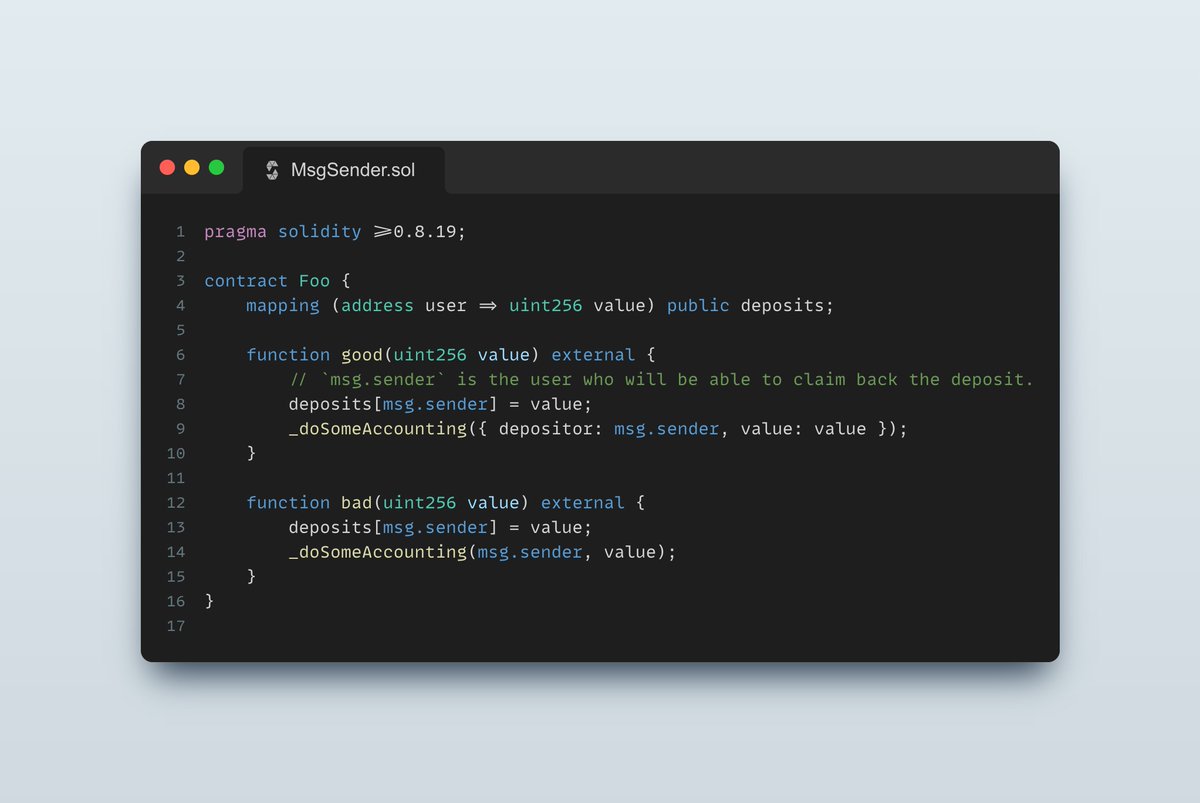 Paul razvan berg on twitter one solidity variable that should never