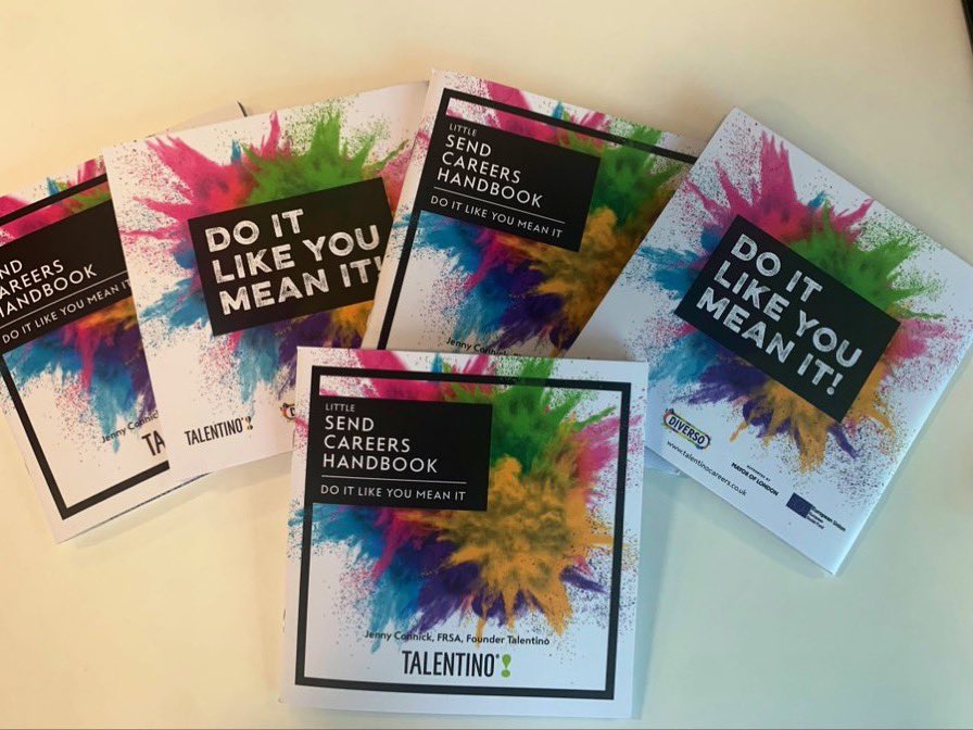 How lovely to receive the #SEND Careers Handbooks on a Monday morning! Thank you @TalentinoCareer we will ensure that every SEND institution in the Careers Hub receives a copy @CareerEnt @D2N2LEP #doitlikeyoumeanit