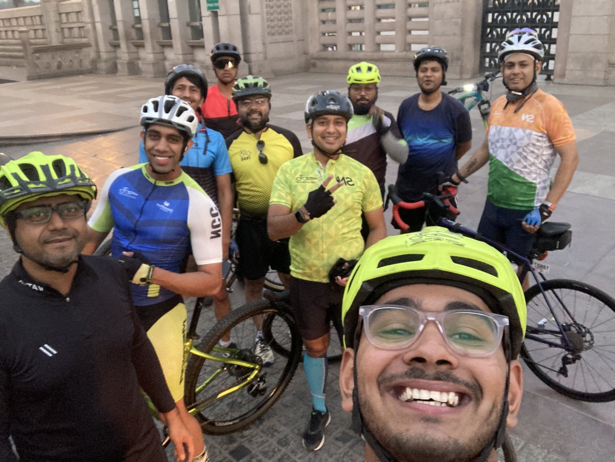 Friends, Bikes &amp; endless smiles😄
Weekend ride to Qutub Minar &amp; Mathews Cafe.