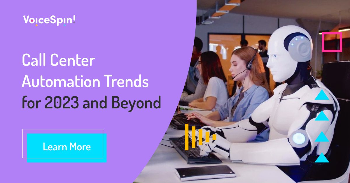 VoiceSpin's tweet photo. Whatβs going to shape the future of #CallCenter automation? Here are some of the major #CallCenterAutomation trends that are currently on the rise in the call center industry and are likely to get bigger in the coming decade: https://t.co/sI6gtmYDDD #CallCenterAI #automation https://t.co/6MnASt2lED