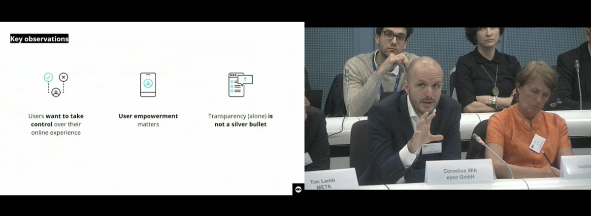 eyeo's tweet image. Users want control over their online experience &amp;amp; data. At the most recent #EC #DMA workshop, @WittCornelius shared insights on user perspectives. He emphasized clear language to ensure users understand their consent. Watch his talk (10:34:16) here: bit.ly/42UJDZl