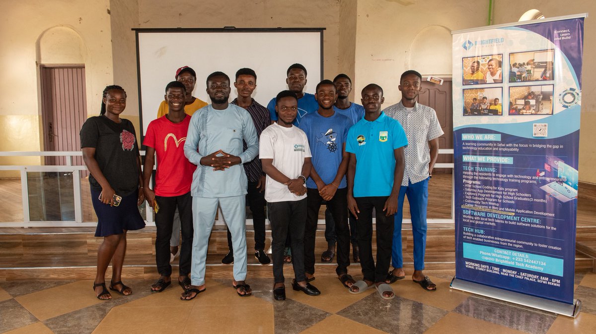 brightfieldtec's tweet photo. The first edition of Sefwi Tech Skills Day was a huge success. Thanks to our tech fellows who really worked hard to mentor these students on basic coding skills. We're grateful! Each one Teach one!
#BrightfieldTechAcademy
#TechSkillsDay
#SefwiTechSkillsDay
#TechInSefwi https://t.co/xMMm1AtwoI