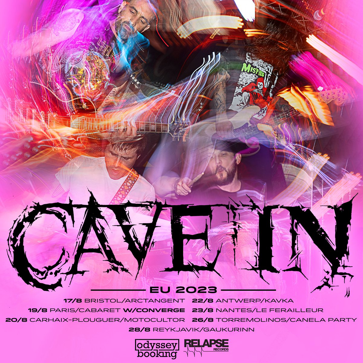 EU/UK 2023 - tix on sale:

17/08 UK Bristol <a href="/ATGFestival/">ArcTanGent</a> 
19/08 FR Paris @ Cabaret Sauvage w/<a href="/Convergecult/">Converge</a> 
20/08 FR Carhaix-Plouguer <a href="/MotocultorFest/">Motocultor Festival</a> 
22/08 BE Antwerp @ Kavka
23/08 FR Nantes @ Le Ferrailleur
26/08 ES Torremolinos @ <a href="/CanelaParty/">Canela Party</a> 
28/08 ISL Reykjavik @ Gaukurinn