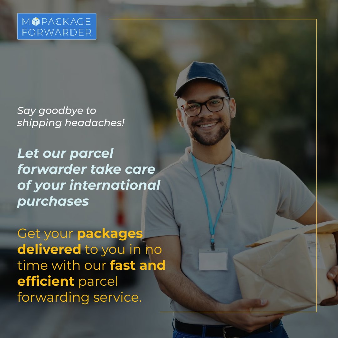 ForwardPackage's tweet photo. Say goodbye to shipping headaches! Let our parcel forwarder take care of your international purchases 

Get your packages delivered to you in no time with our fast and efficient parcel forwarding service. 

#parcelforwarder #fastdeliveries #fastdelivery #shopping #shipping https://t.co/2fR8DGNtC1