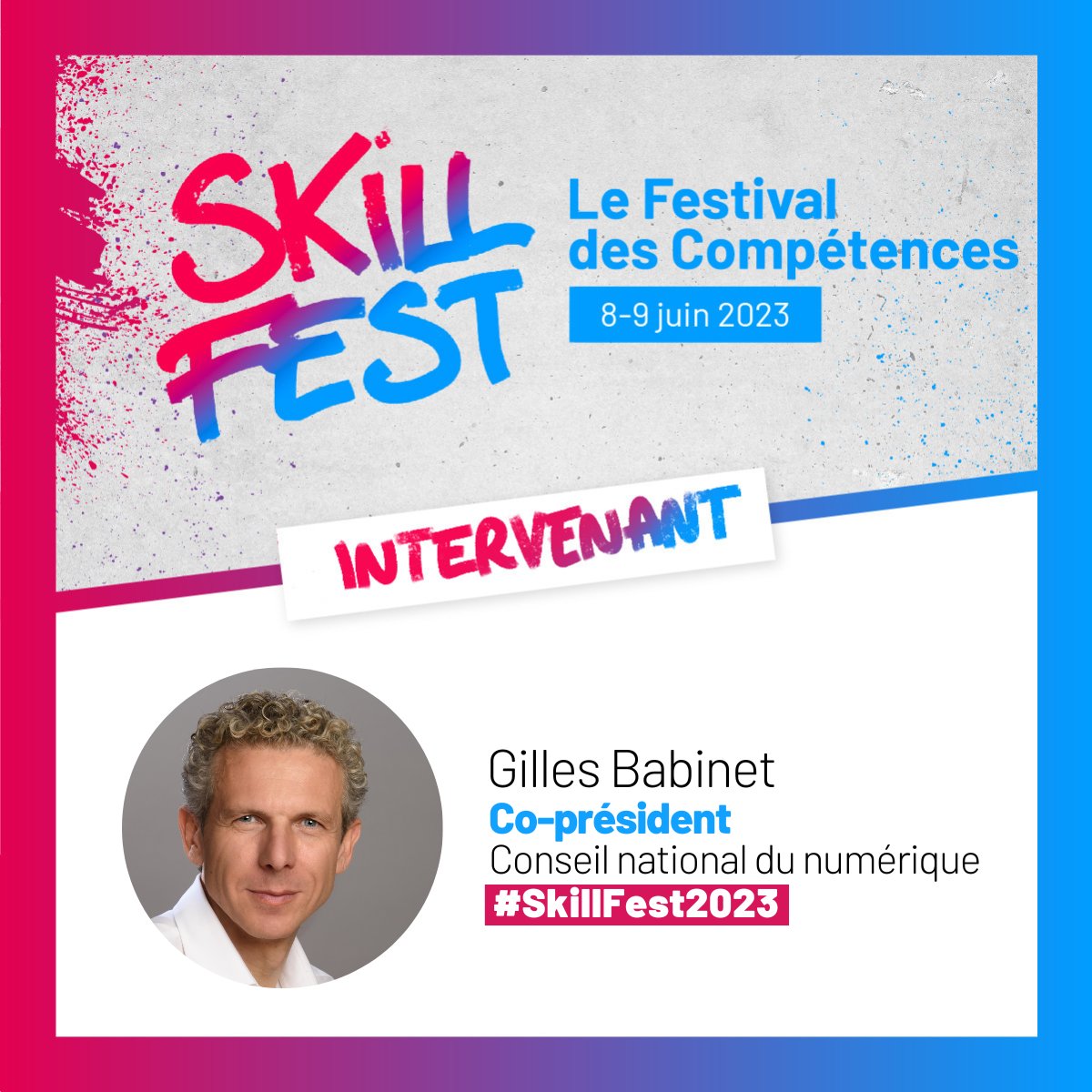 #Numérique et #environnement : des #compétences croisées ? 

Gilles Babinet apportera au #SkillFest2023 son décryptage sur l'application des nouvelles technologies aux enjeux environnementaux.

Informations &amp; inscriptions🎫 skillfest2023.fr