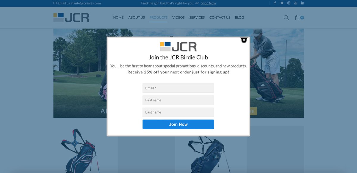 Join the club...the JCR Birdie Club!
Join today at jcrsales.com to receive 25% off your next order.

#jcr #jcrgolf #jcrgolfbags #golf #golfbags