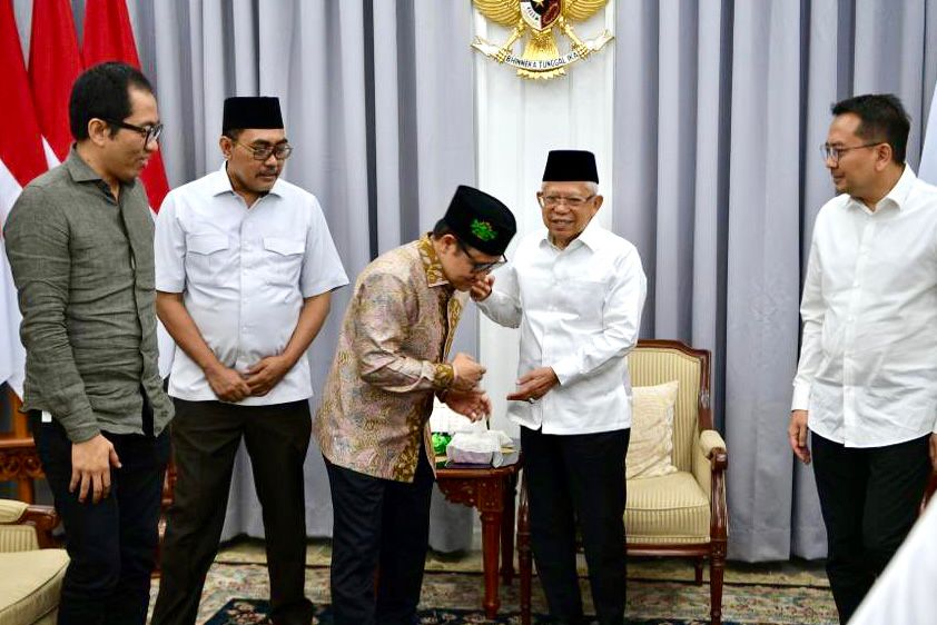 Kyai Makruf Amin restui Gus Muhaimin <a href="/cakimiNOW/">A Muhaimin Iskandar</a> maju di Pilpres 2024.

#WaktunyaGusMuhaimin