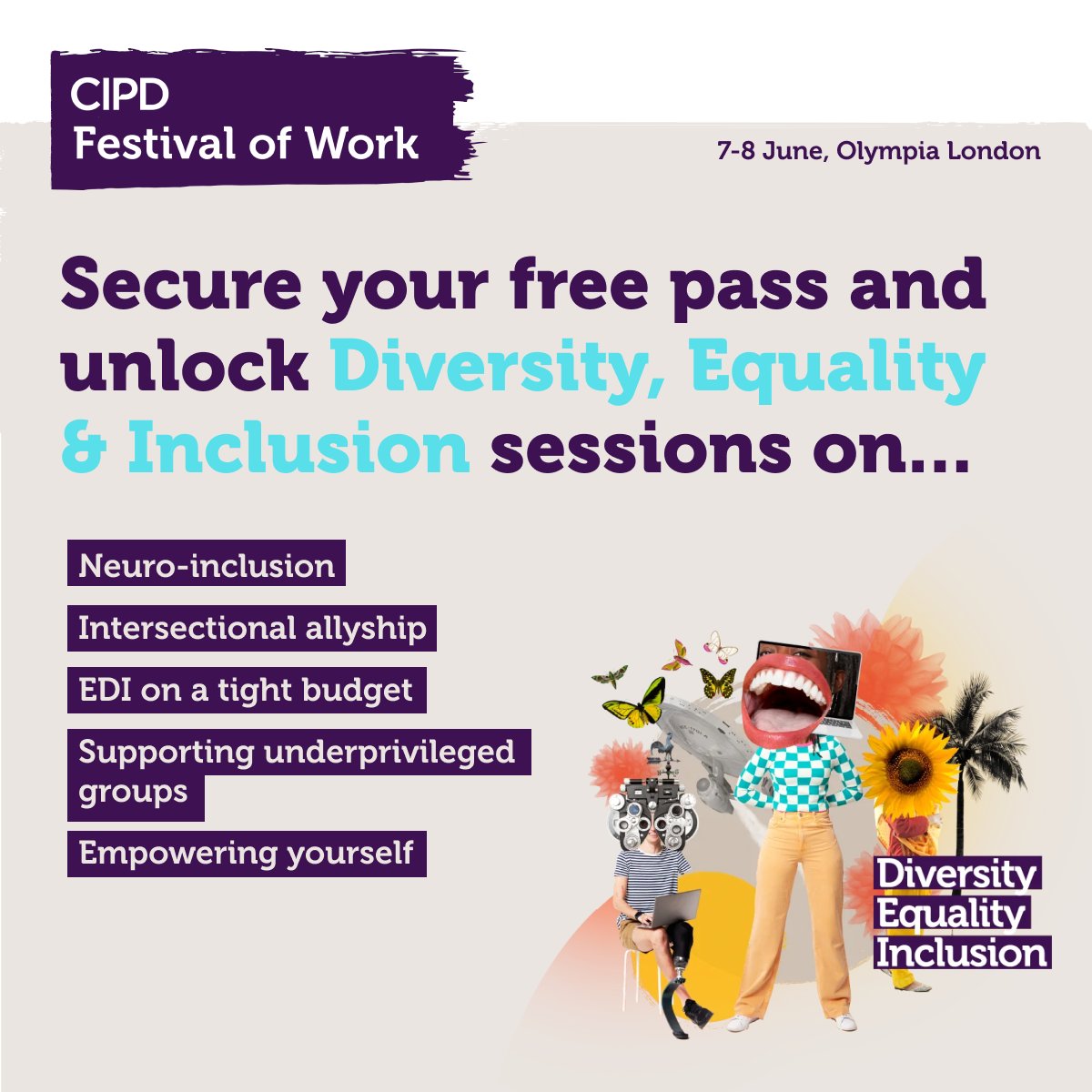 Can DEI succeed without Data? Join the debate at the <a href="/CIPD/">CIPD</a> Festival of Work and hear from expert speakers. Secure your free pass now. 

Get your free ticket here » festival-of-work-2023.reg.buzz/generic-social

#festivalofwork
