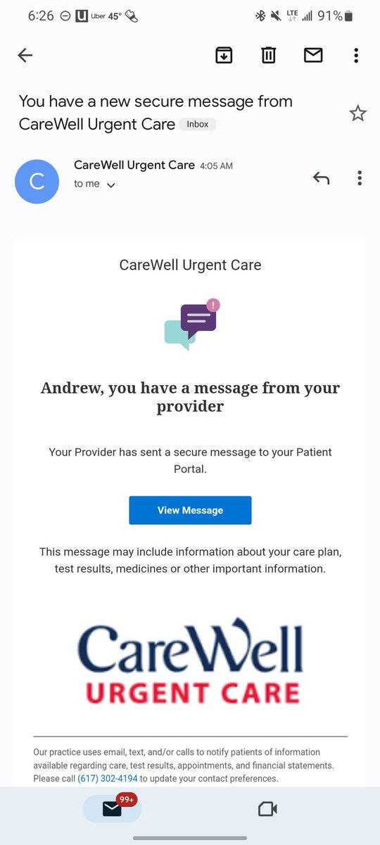 SportsTowne's tweet photo. @CareWellUC @athenahealth does this look like it's actually you, coming from https://t.co/TQtoIBvC7z? I haven't been to Carewell in years. https://t.co/khbBrj1evs