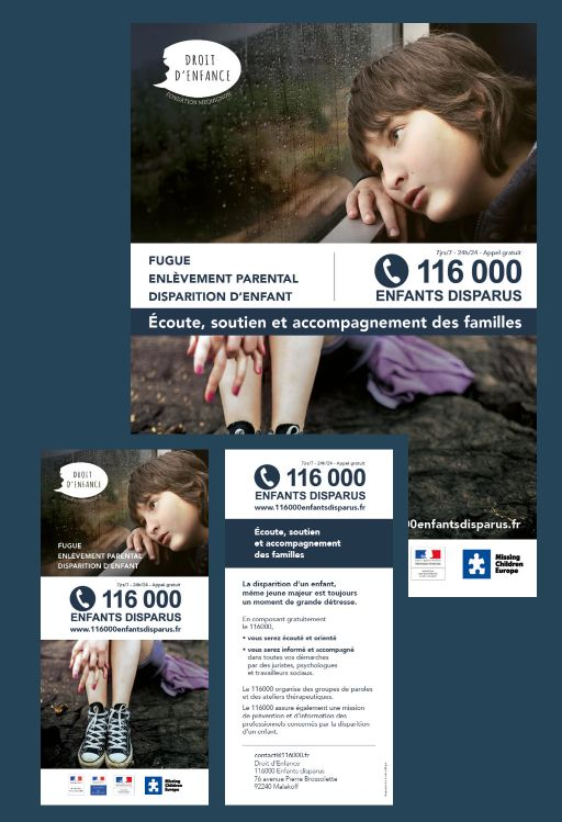 116000FRANCE's tweet photo. 📢 Diffuser et faire connaître le numéro d'urgence 116 000 #EnfantsDisparus !  

Vous êtes un lieu recevant du #public ? Nous pouvons vous faire parvenir gratuitement des #affiches et #flyers présentant le 116 000 pour les mettre à disposition dans vos espaces. https://t.co/XvwbH6iUqD