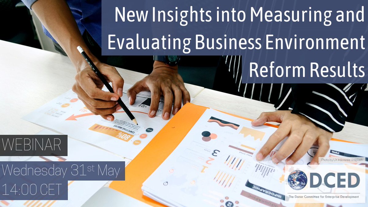 🔔 New Insights into Measuring and Evaluating Business Environment Reform Results
🔔 Wednesday 31st May 2023, 14:00 CET (08:00 EST)

Register now for our upcoming webinar, presenting a recent DCED report, &amp; evidence from a Danish evaluation of BER support: us02web.zoom.us/webinar/regist…