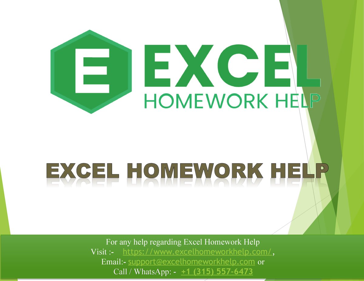 excelhwhelp's tweet image. Are you facing challenges with your Excel homework? No need to fret, as our website provides top-notch " Excel Homework Help" for students at all academic levels.
Visit: bit.ly/42CjTBh
#educationalwebsite #educationalservice #homework #excelhomework #homeworkhelp #help