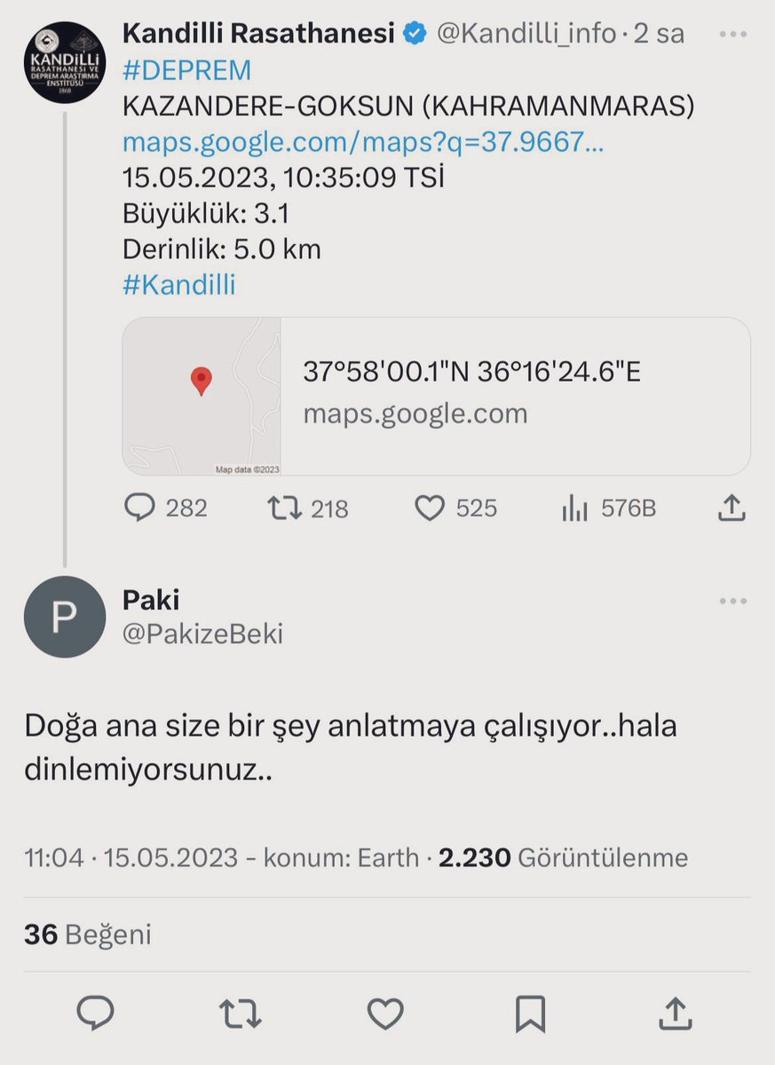 gundem7x24's tweet photo. Kahramanmaraş’ta bugün meydana gelen deprem sonrası yapılan yorumlar tepki çekti. https://t.co/qOchz1Q9sC