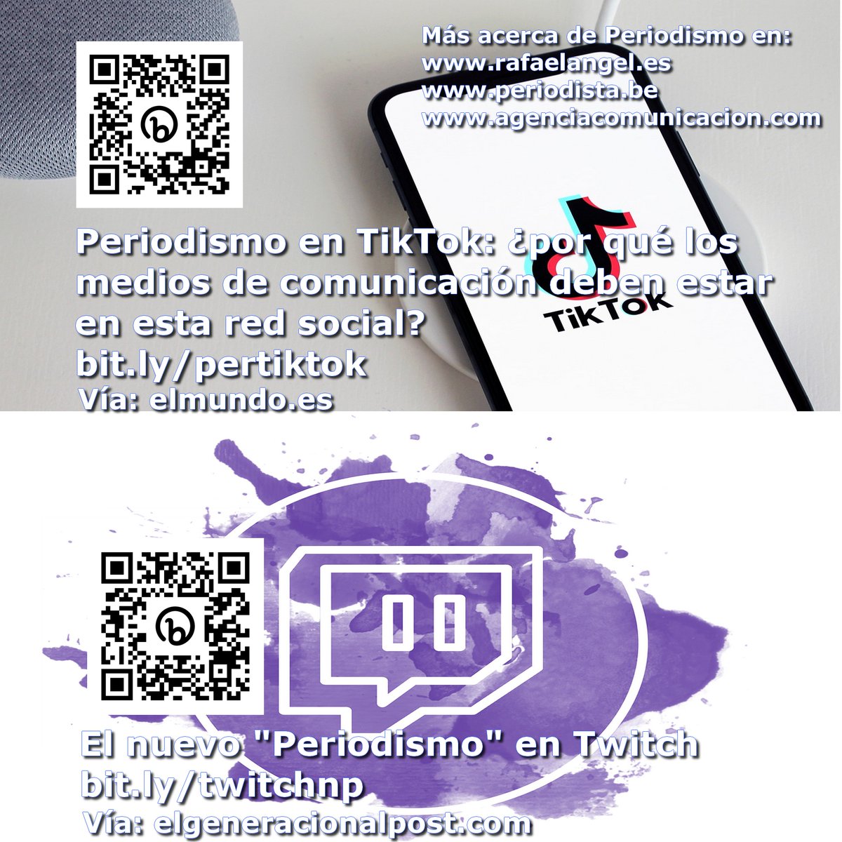 Periodismo en #TikTok: ¿por qué los #medios de #comunicación #MediosDeComunicación deben estar en esta #red #social #RedSocial?  bit.ly/pertiktok

El nuevo "#Periodismo" en #Twitch bit.ly/twitchnp 

+ Periodismo en: rafaelangel.es agenciacomunicacion.com