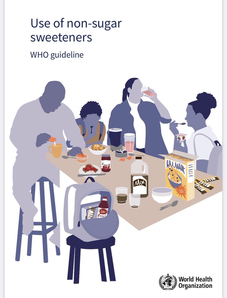 Lucy Westerman (@lewest) on Twitter photo 🔔 New <a href="/WHO/">World Health Organization (WHO)</a> review recommends *against* using non-#sugar sweeteners to control weight or chronic disease (#NCDs) risk: “People should reduce the sweetness of the diet altogether, starting early in life, to improve their health.” <a href="/Branca59/">Francesco Branca</a>
👀 Read why: who.int/publications-d… 🔔 New <a href="/WHO/">World Health Organization (WHO)</a> review recommends *against* using non-#sugar sweeteners to control weight or chronic disease (#NCDs) risk: “People should reduce the sweetness of the diet altogether, starting early in life, to improve their health.” <a href="/Branca59/">Francesco Branca</a>
👀 Read why: who.int/publications-d…