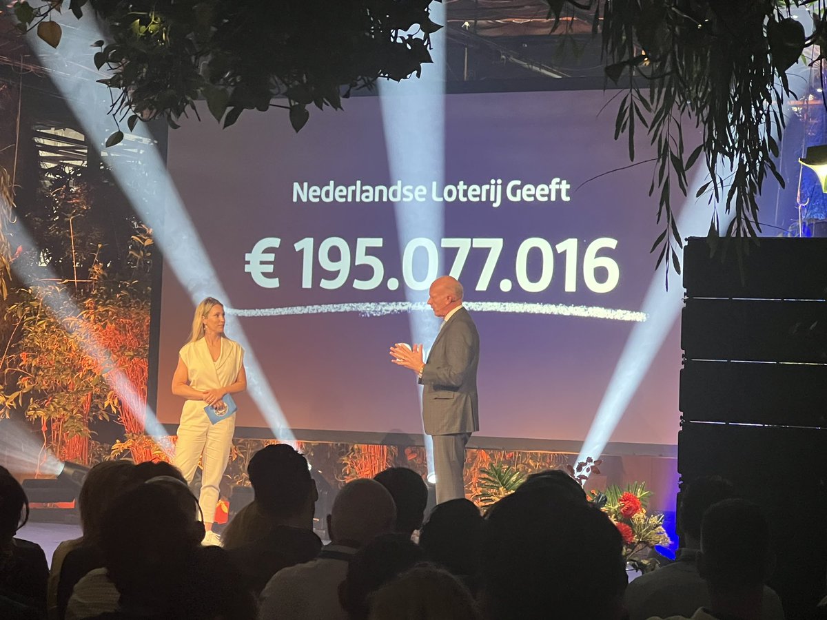 Onze recordbijdrage aan Nederland, de Nederlandse sport en 18 goede doelen: 195.077.016 euro!!! @NLLoterij