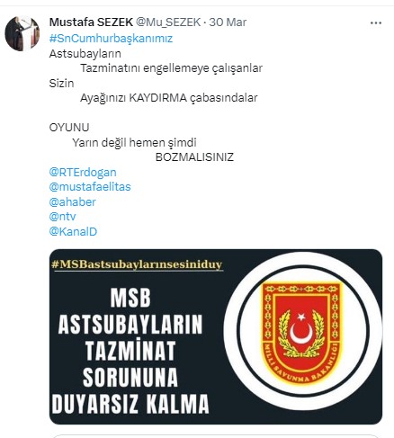 Sn. Cumhur Başkanım
<a href="/RTErdogan/">Recep Tayyip Erdoğan</a> 

Biz söylemiştik demek istemiyoruz ama
       
          Anlayana Sivrisinek Saz 
                    Anlamayana Davul Zurna Az

<a href="/temadankara/">TEMAD Genel Başkanlığı</a> 
<a href="/MoonkhanAksoy/">Ayhan Aksoy</a> 
<a href="/DedeErselAksu/">Dede Ersel Aksu</a> 
<a href="/DurgenHamza/">Hamza DÜRGEN</a> 
@Deli_Efe09 
<a href="/BY/">Binali Yıldırım</a> 
<a href="/Akparti/">AK Parti</a>