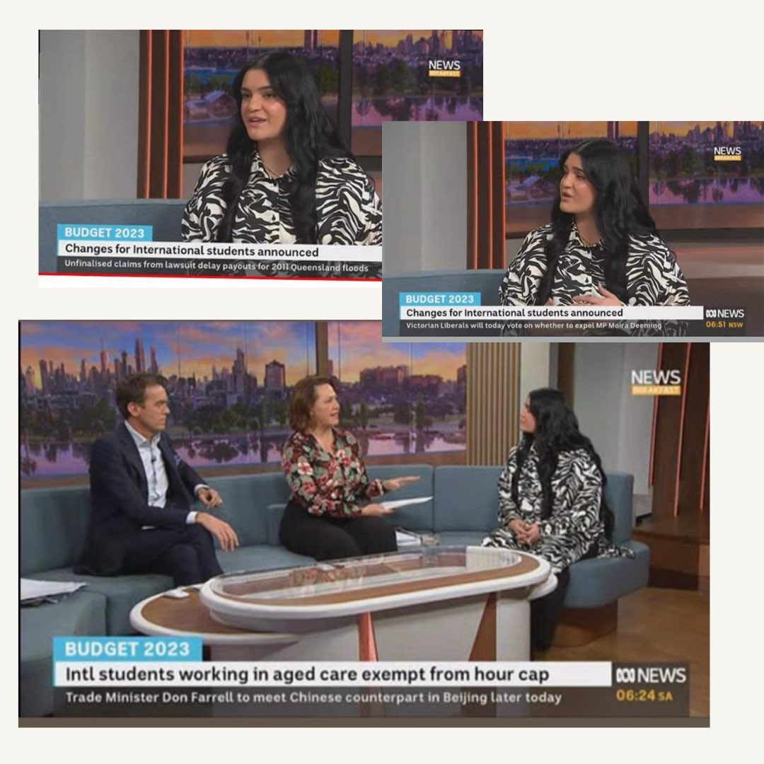 Glad to be on <a href="/ABC/">ABC News</a> News Tv Breakfast while I was in Melbourne for the international education council meeting. Shedding some light on why the working hour restrictions is beneficial and the need for affordable housing for all students. #internationaleducation #housingmarket