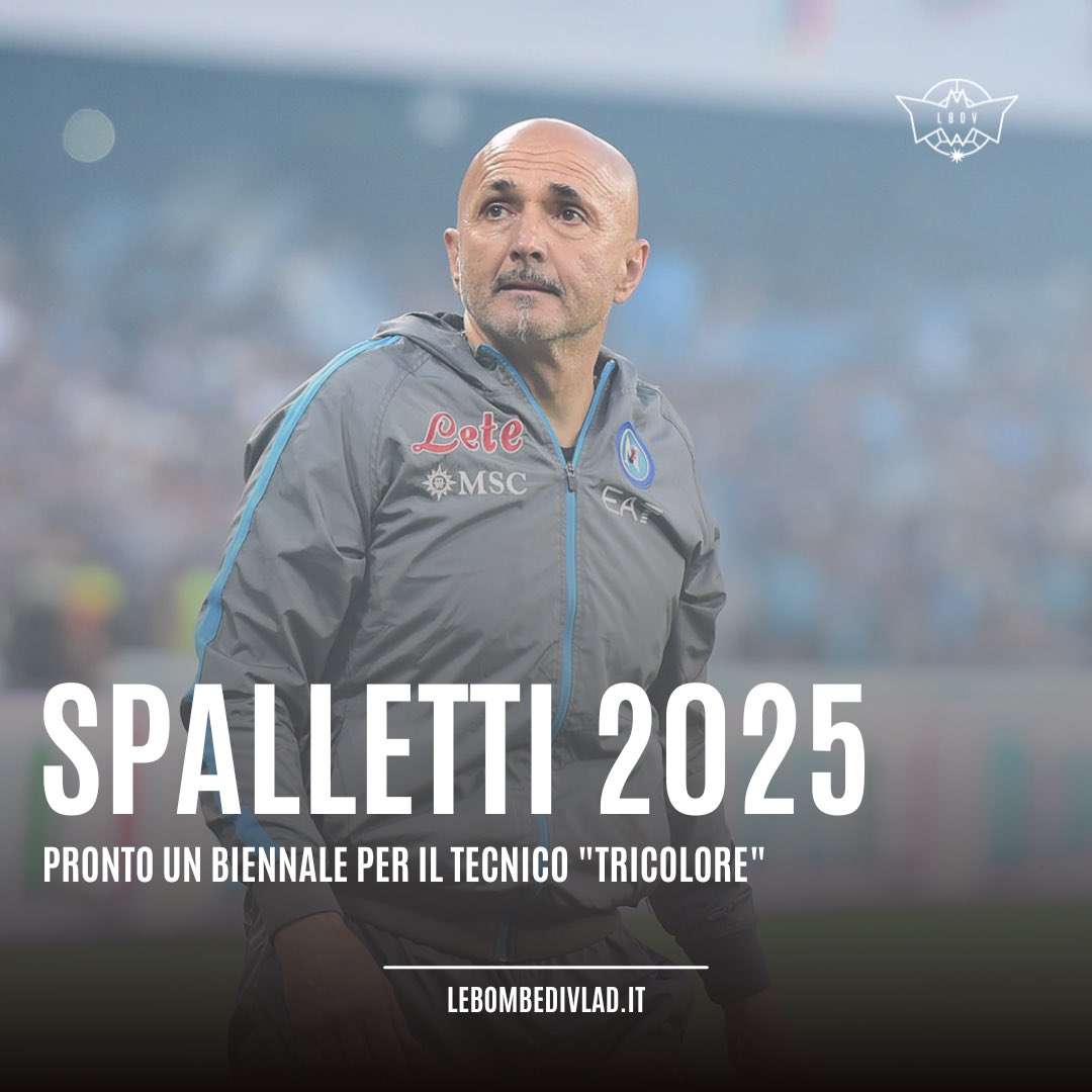 LeBombeDiVlad's tweet photo. #Spalletti ha deciso di continuare l’esperienza al #Napoli per altri due anni. Come raccolto dalla nostra redazione, il tecnico di Certaldo è rimasto convinto dal progetto di Aurelio #DeLaurentiis e presto firmerà un biennale (2023-24 e 2024-25) a 3,5 milioni più bonus 

#LBDV https://t.co/ccrRmnmqcI