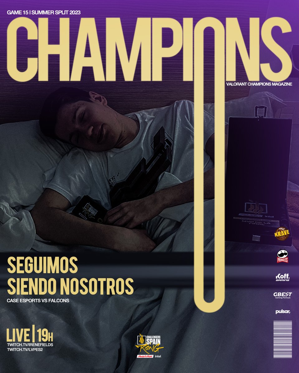 CaseEsports's tweet photo. YOU FLY, WE DESTROY ๐๐ข
๐ฅฑ Calma, los lรญderes seguimos siendo nosotros ๐ฅฑ
๐ | 19.00 h
๐ | @Falcons
๐ | #VALORANTRising x MediaMarkt Intel
#GoCase๐
#CaseValorant https://t.co/fyP1pL8ARa