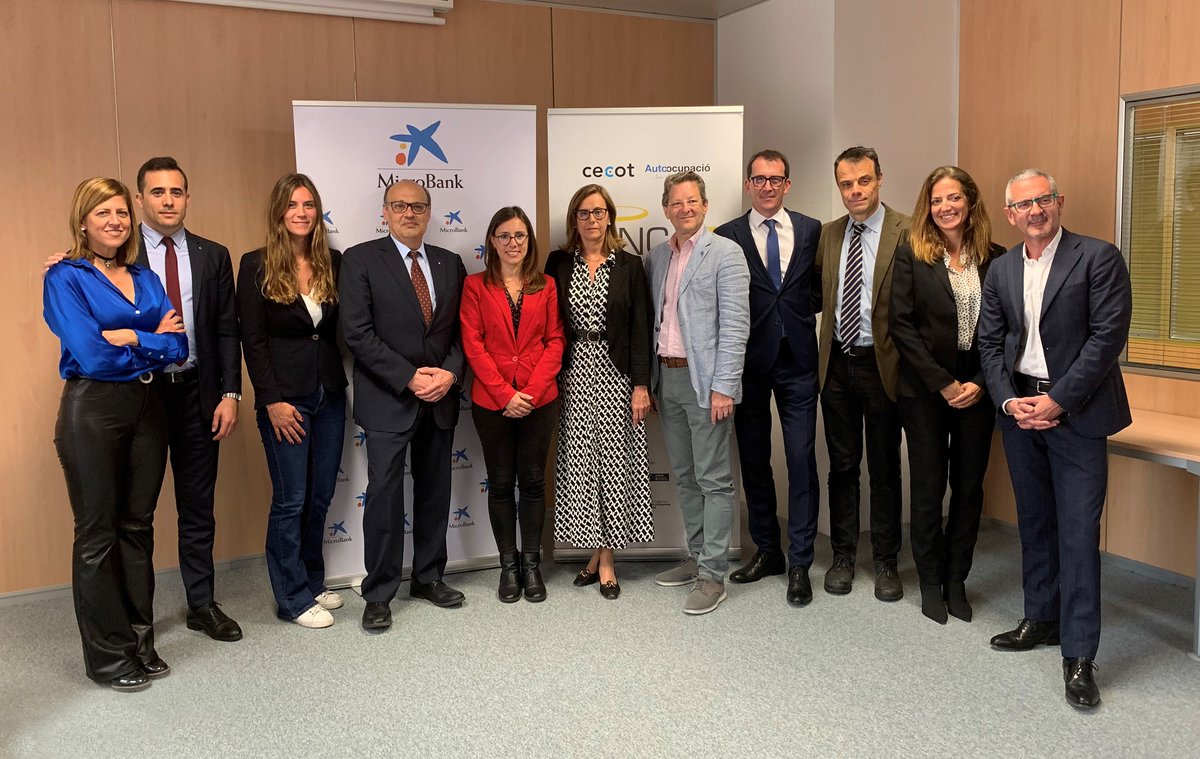 PatronalCecot's tweet image. ✅Línia de finançament d’1 M€ per incentivar l'autoocupació i l'activitat emprenedora.

👥Beneficiaris: autònoms i microempreses de &amp;lt;10 treballadors/es i facturació anual &amp;lt;2M €. 

 🤝@BANCBA i #MicroBank de @caixabank_cat renoven la seva col·laboració. 
institucional.cecot.org/Sala-de-premsa…