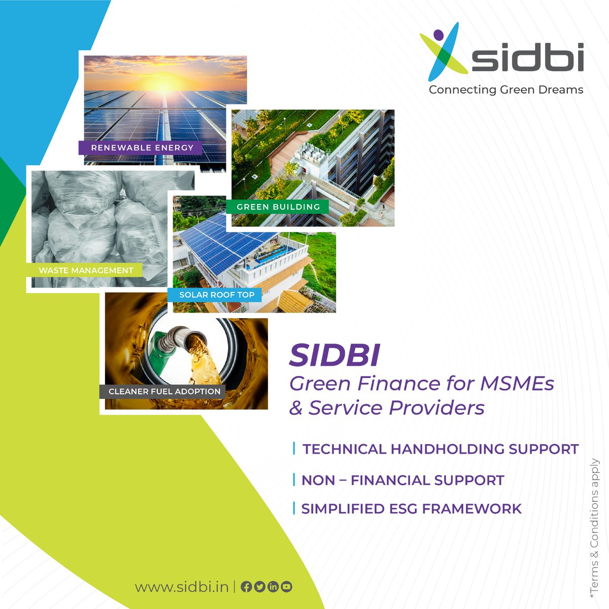 sidbiofficial's tweet image. To support the drive to better the Air Quality, #SIDBI facilitates #green transition from DG Set to Gas Based / PNG Gensets. Avail #finance for cleaner #fuel Gensets under SIDBI’s #eGPS scheme. 
Visit your Nearest SIDBI today and Find out How! 
Know More: sidbi.in/en/green-finan…