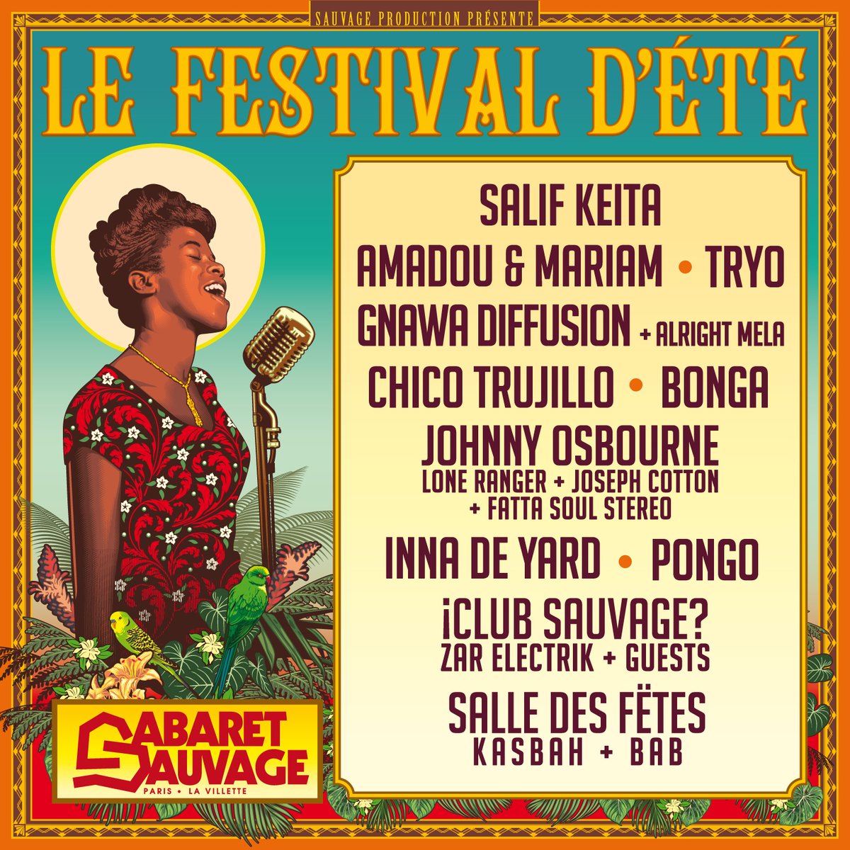 Le Festival d'été du Cabaret Sauvage est bientôt là ! Profitez du meilleur des musiques actuelles du monde sous le chapiteau le plus culte de Paris... 🎪
👉 Infos & billetterie par ici :  cabaretsauvage.com/agenda

#festival #sumer23 #festivaldete #cabaretsauvage