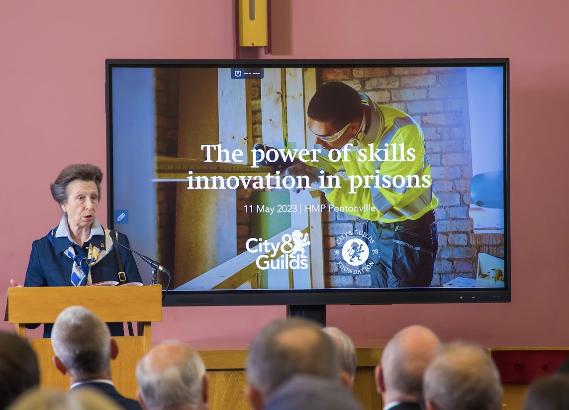 Great day @HMPPentonville showcasing our VR #construction #training program developed with @cityandguilds to HRH Princess Anne at their event celebrating Skills Innovation in Prisons and the importance of technology to support #rehabilitation @Keltbraygroup @WeAreMcAlpine