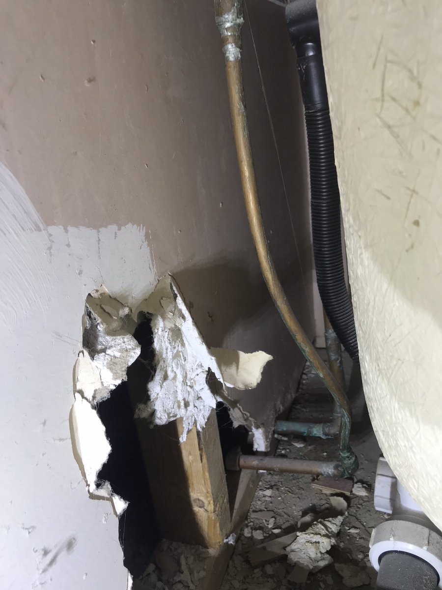 New build fun &amp; games …..
Bath piped up in 10mm ….. 😱