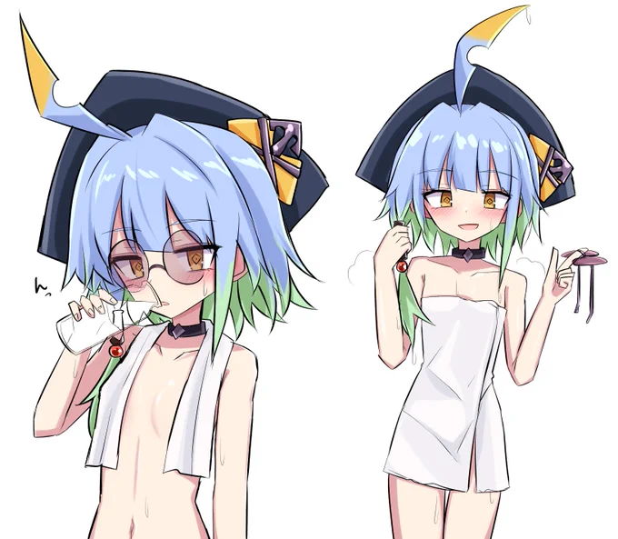 お風呂上がりのバルバロス/シャドバ エッな絵はトゥイッターに上げないようにしてるけどこれぐらいなら多分セーフ