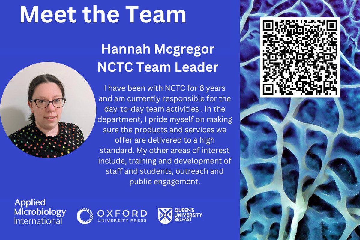 NCTC_3000's tweet image. Are you at #LAM_ECS2023? 
 Meet Hannah Mcgregor, team leader of @NCTC_3000  within Culture Collections to find out more information about the products and services that we offer. @ECACC @NCPV @TheNCPF @UKHSA
 #microbiologyevents #earlycareerscientist #earlycareerresearcher