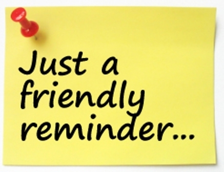 REMINDER: Last Day of School is Friday, May 19.