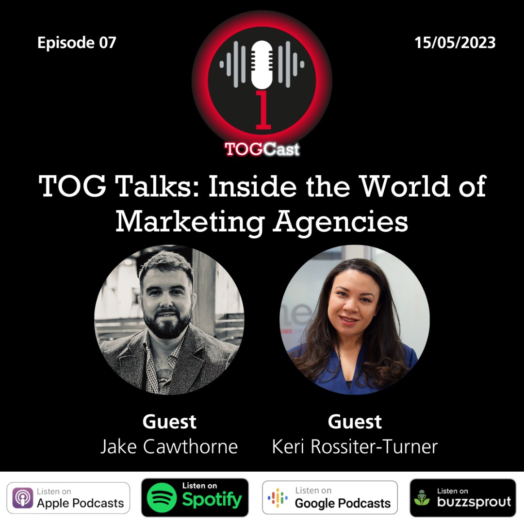 TOG_Recruitment's tweet image. Ready to tune in to todays TOGCast episode? 🎙

Listen here: buzzsprout.com/1795684/127348…

#TOGCast #podcast #beyondrecruitment #marketing #marketingagency #marketingsecrets #marketingtips #agency #inhouse #recruitment #digitalmarketing #creative #northampton #recruitmentagency