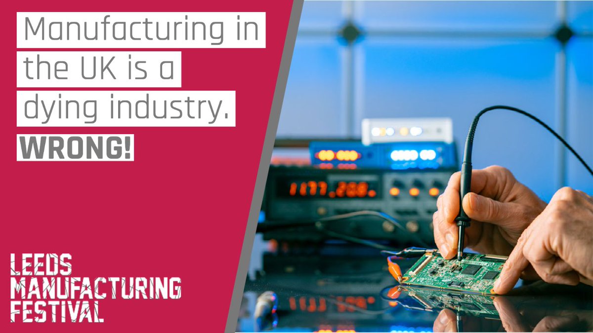 Manufacturing in the UK is thriving! Making up around 10% of the UK's economic output, manufacturing employes 2.6 million people across the country, with our city manufacturing a huge range of products, tools, and technologies! leedsmanufacturingfestival.co.uk