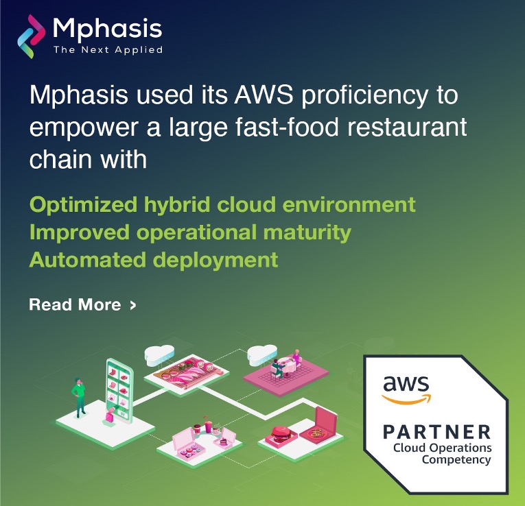 Mphasis's tweet image. An American fast-food restaurant chain aimed to enhance the #operationalmanagement of their #hybridcloud environment and end-user services to address low operational #automation and infrequent database refreshes resulting in inefficiencies. Read how Mphasis enabled the client by…